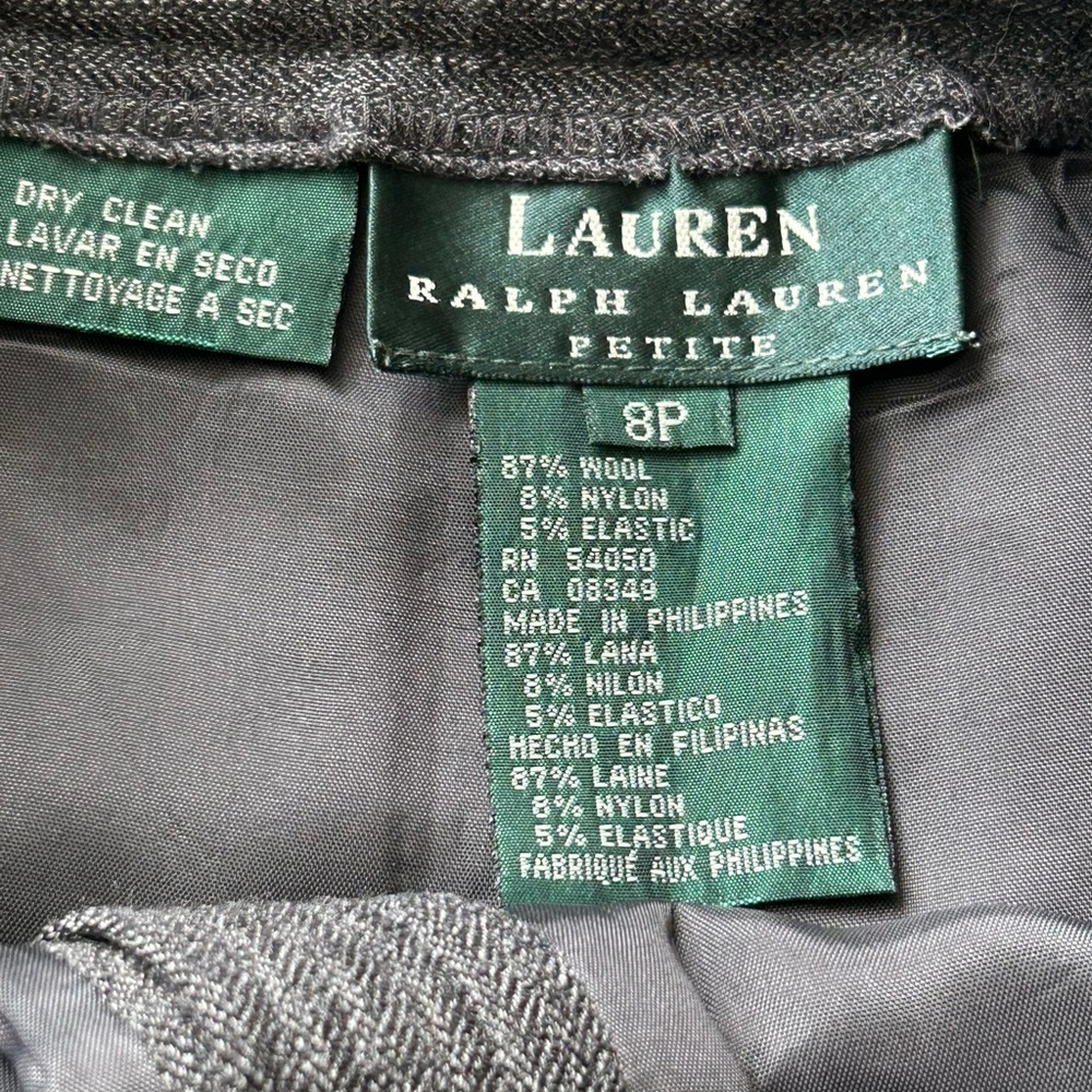 lauren ralph lauren Petite size 8 Wool Skirt Professional Office - Picture 4 of 5